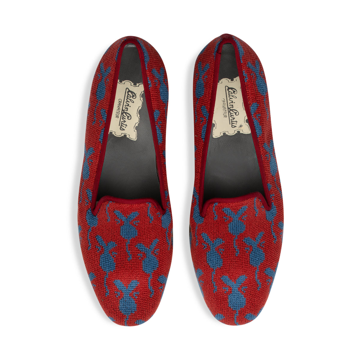 Jerry Crimson Needlepoint Slipper (Men) display picture 1