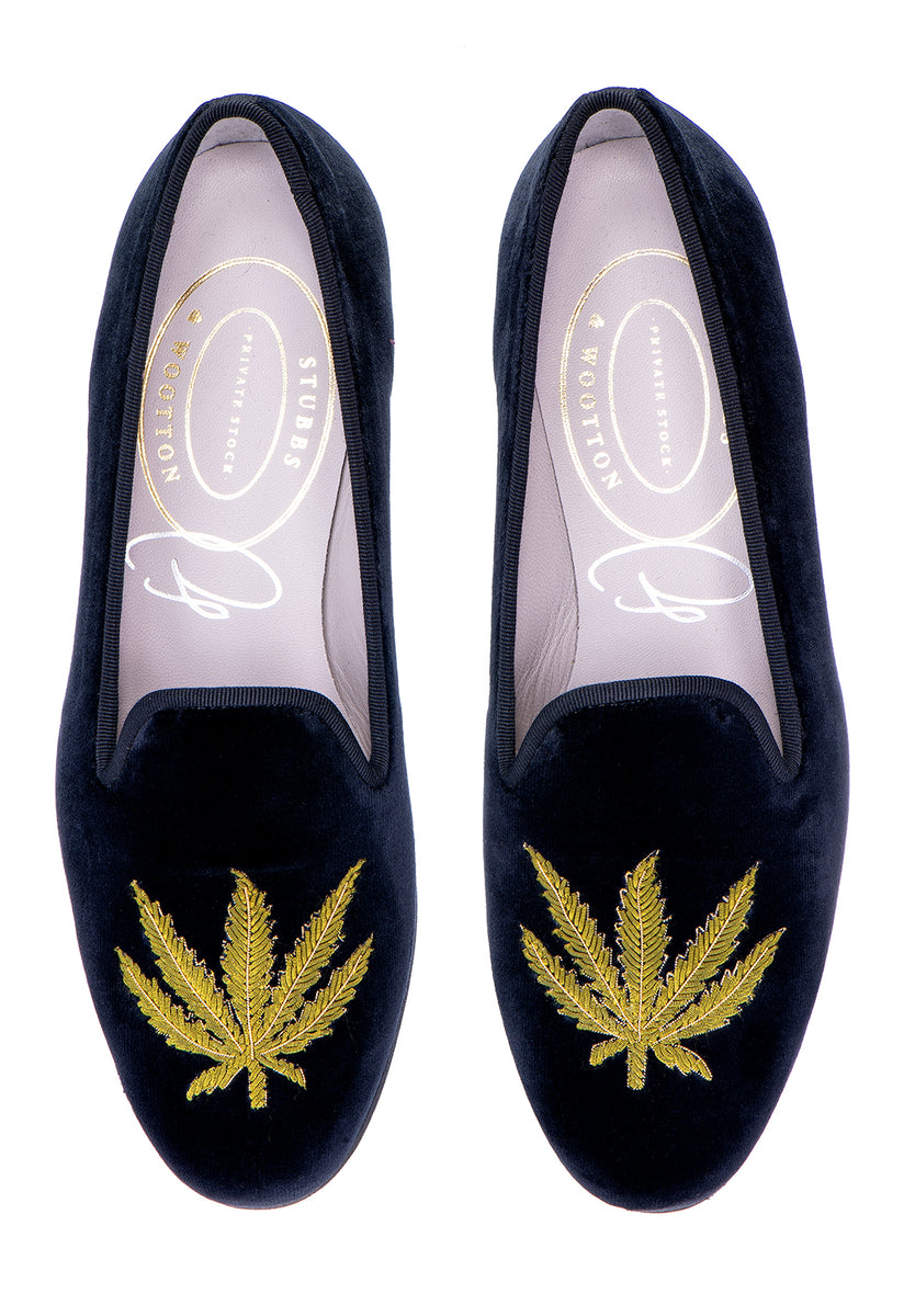 Weed Noir Velvet Slipper (Men) Weed Noir Velvet Slipper (Men)