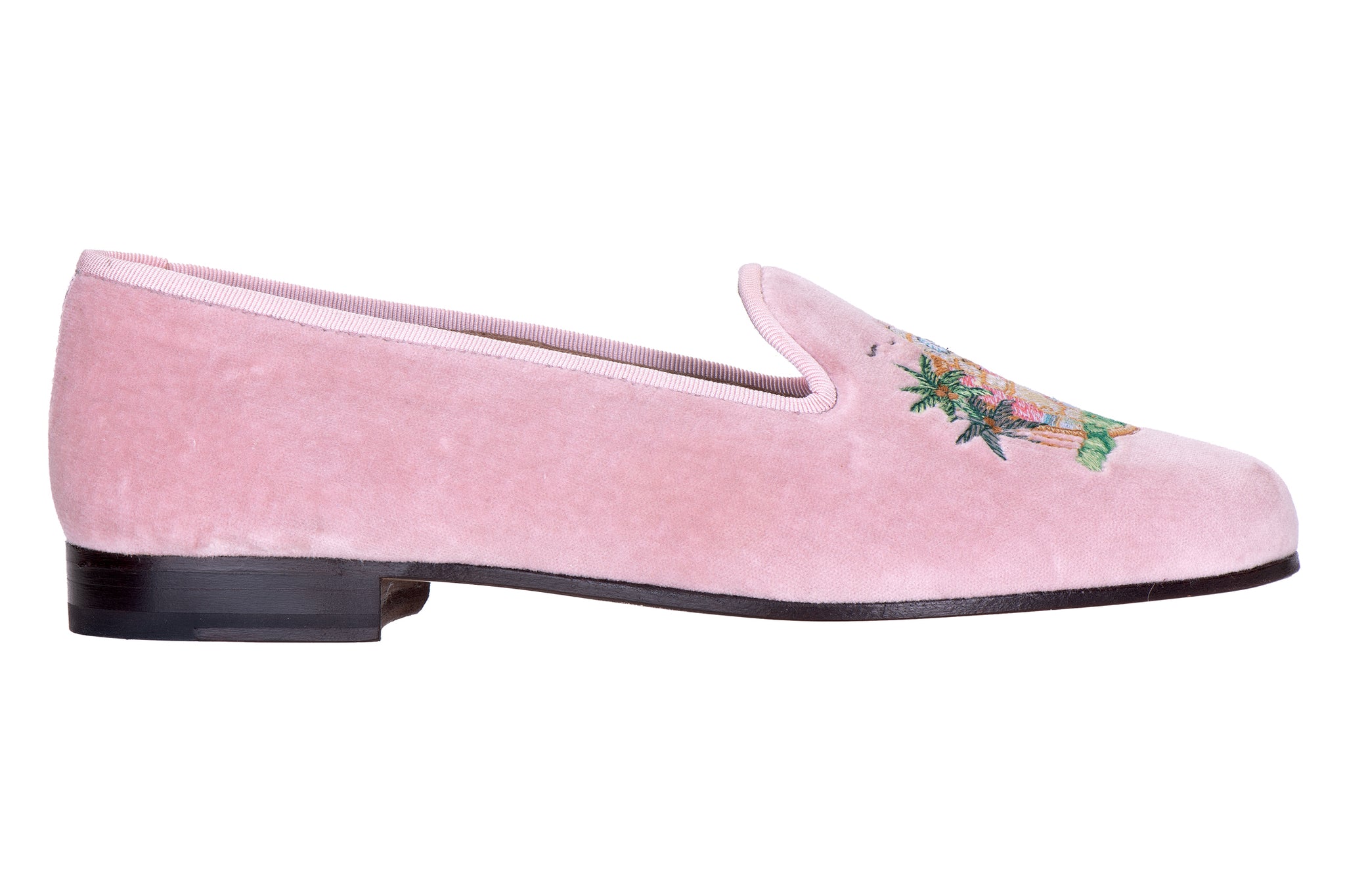 Clocktower Champagne Velvet Slipper (Women)