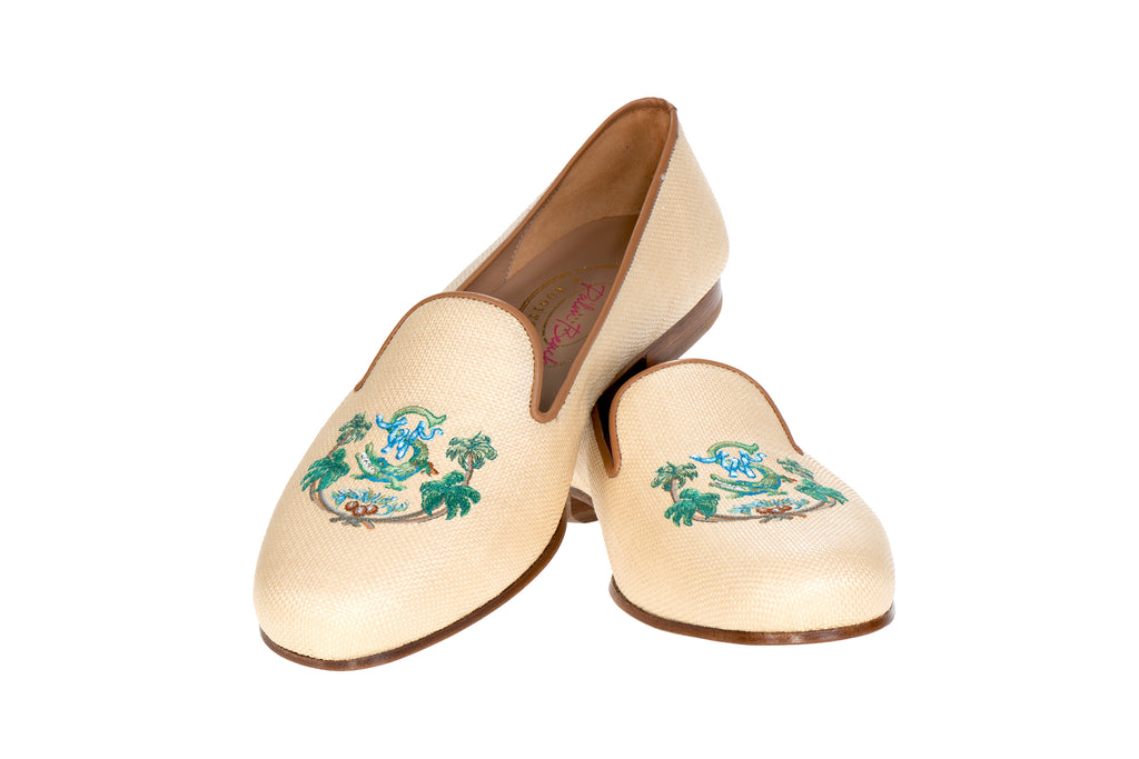 Our PB Crest Panama Slipper (Women) item is photographed here against a white background.