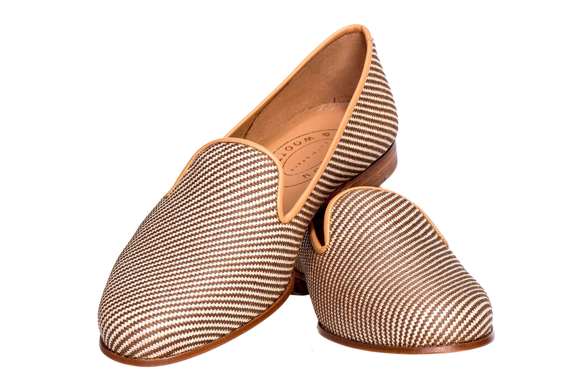 Stubbs & Wootton Palm Beach Raffia Slipper Raffia Noir Slipper (Men) main image 4