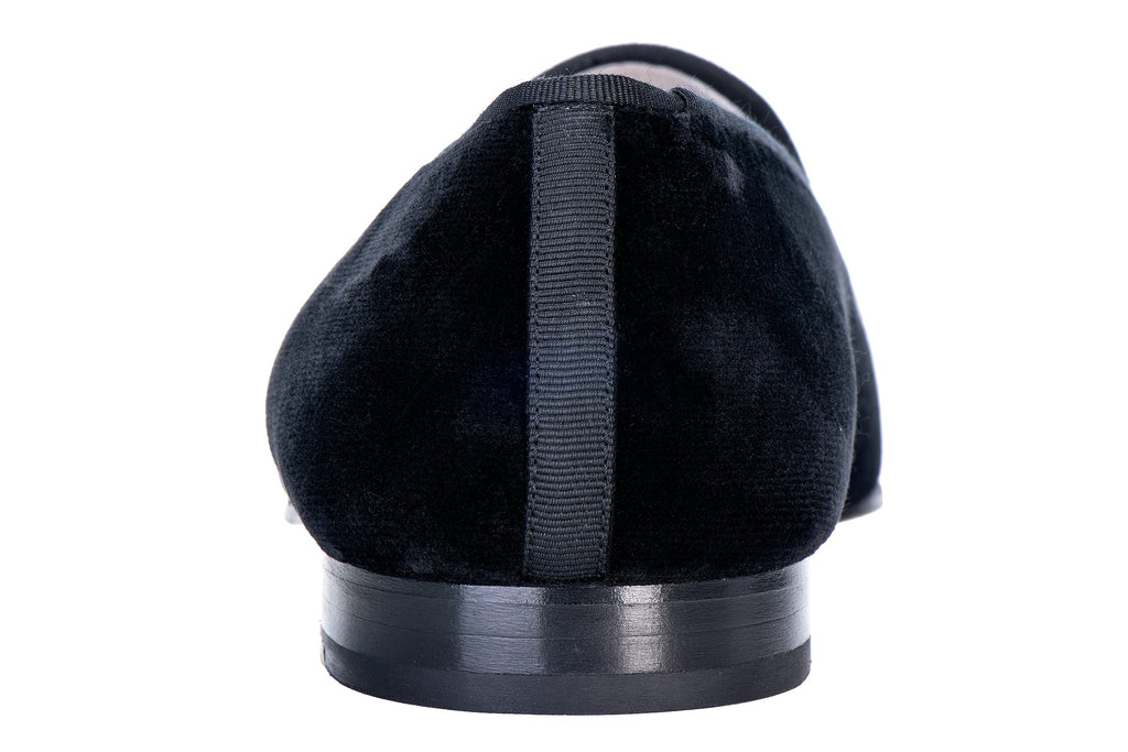 Our Folly Noir Velvet Slipper (Women) item is photographed here against a white background.