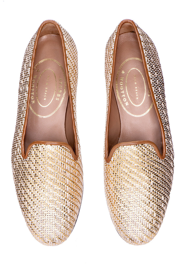 Our Basket Golden Platino Slipper (Women) item is photographed here against a white background.