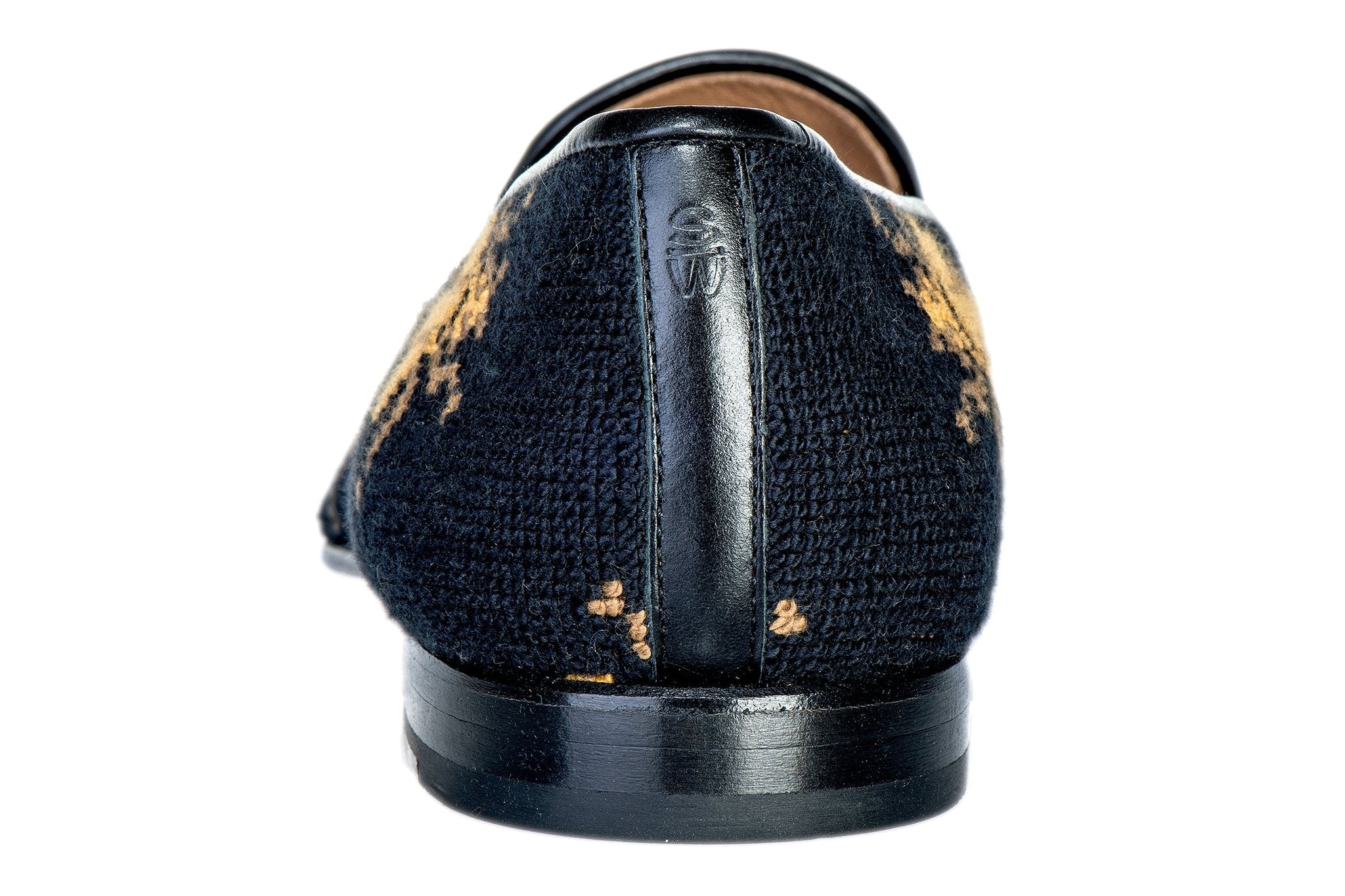 Bee Black Needlepoint Slipper (Women)