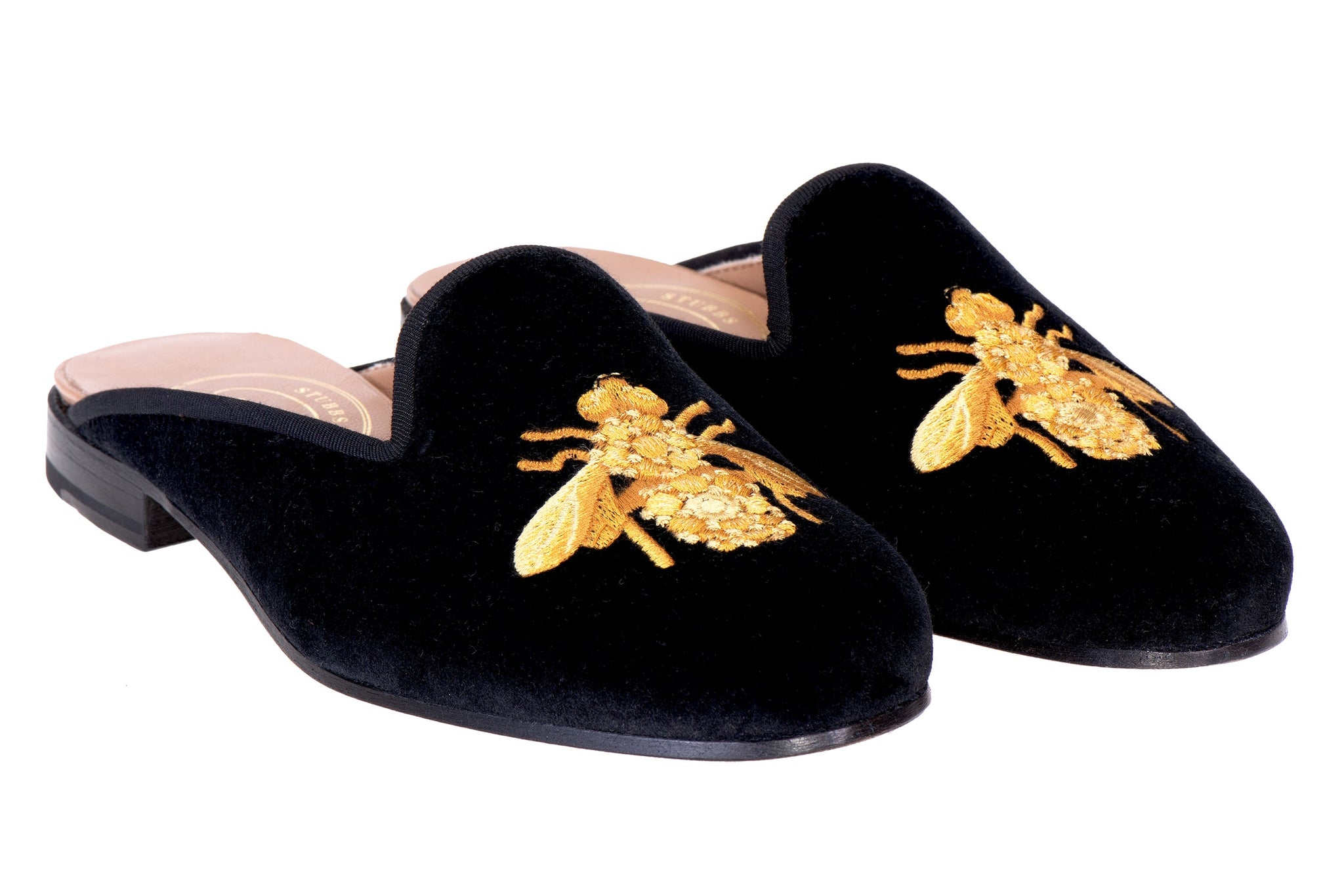 Bee Noir Velvet Mule (Women)