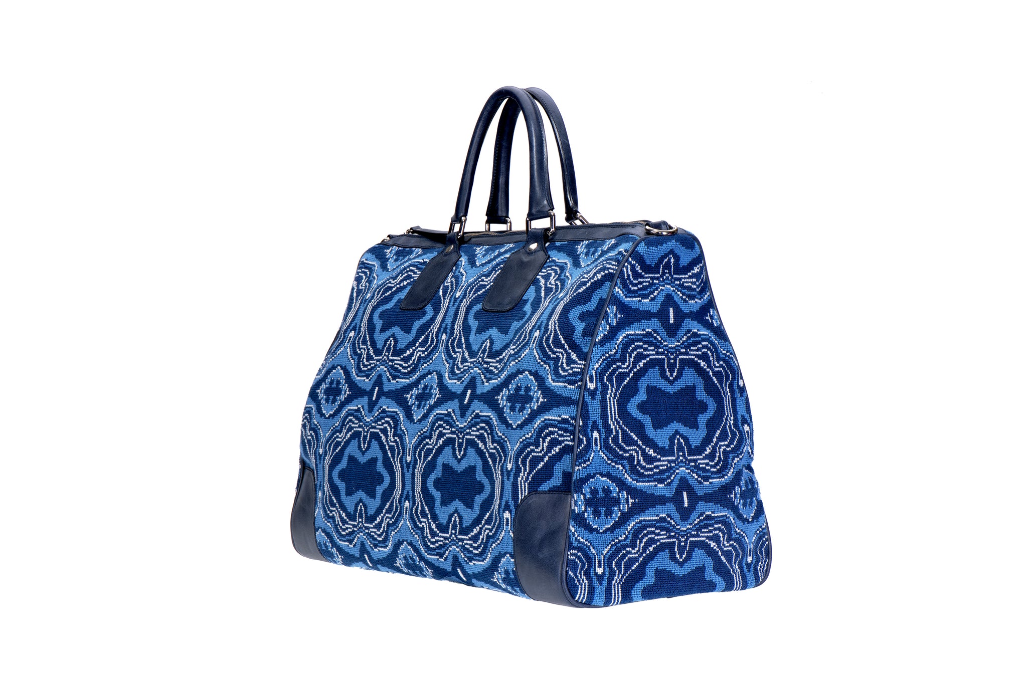 Lazurite Needlepoint Weekender