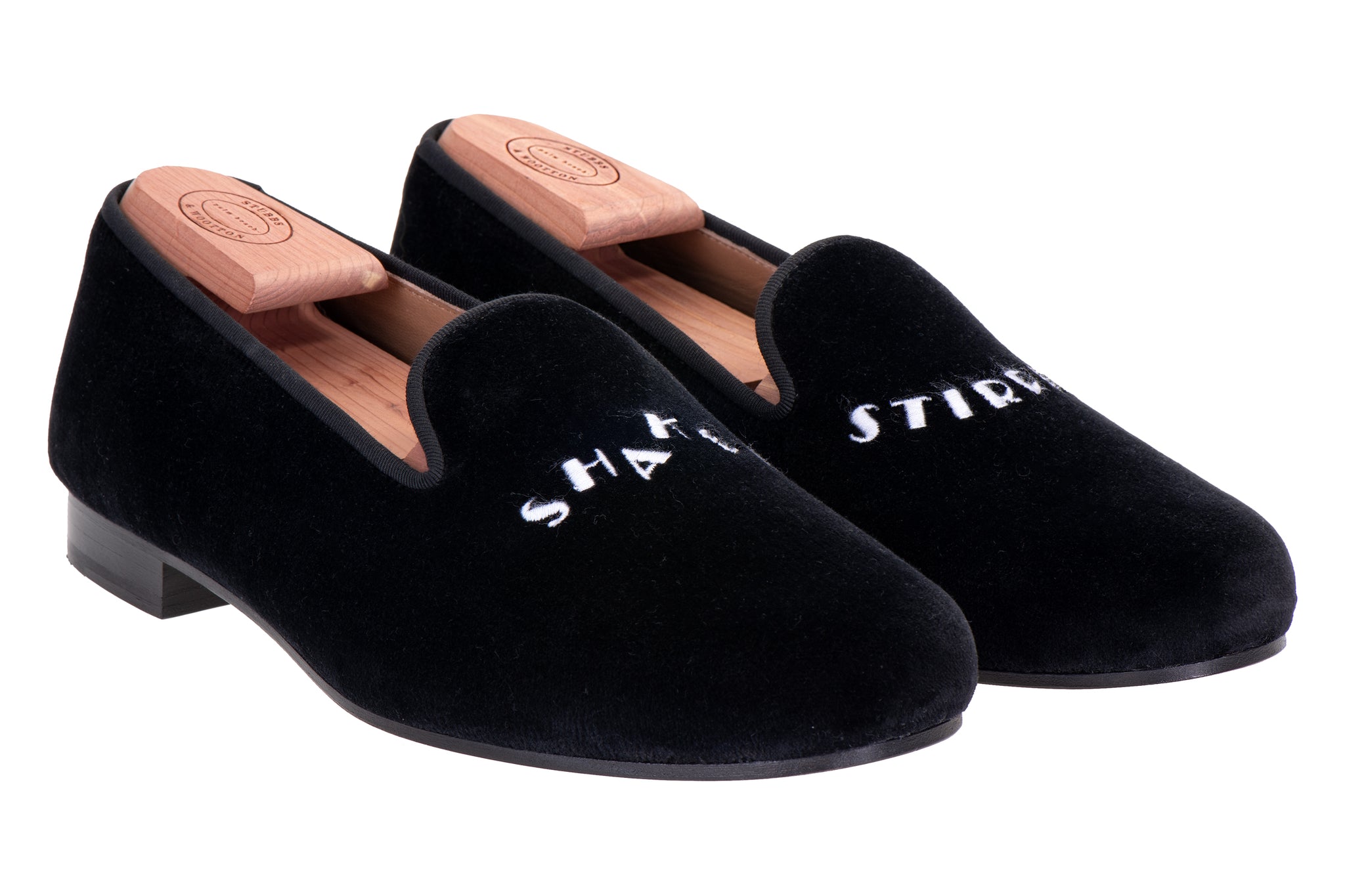 Shaken Stirred Black Velvet Slipper (Women)
