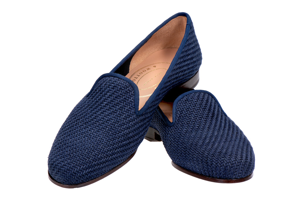 Our Navy Sisal Slipper (Men) item is photographed here against a white background.