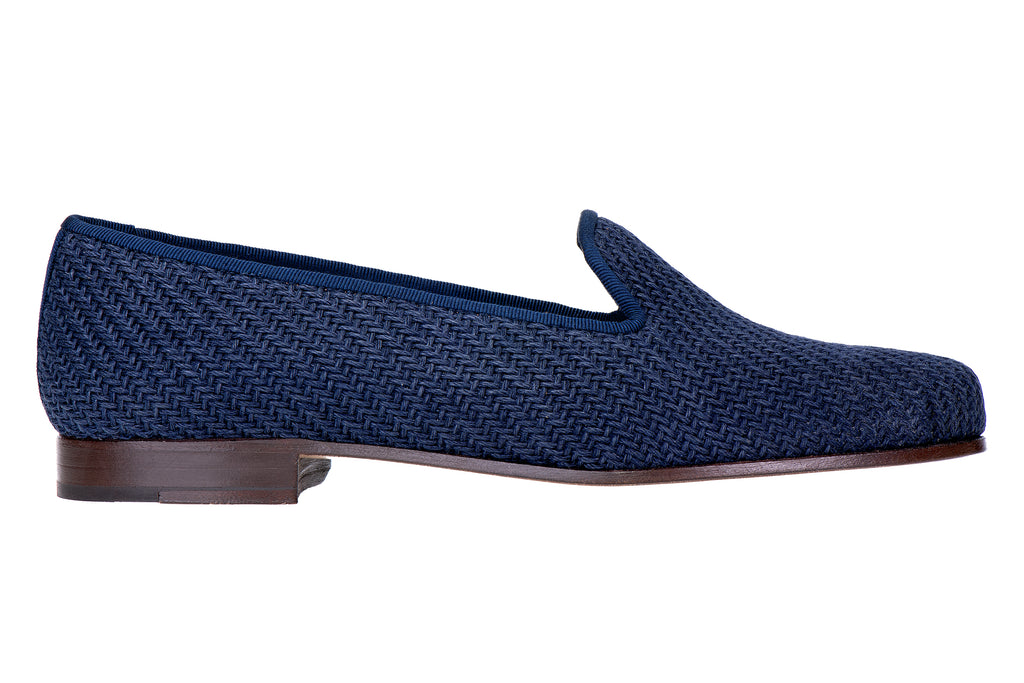 Our Navy Sisal Slipper (Men) item is photographed here against a white background.