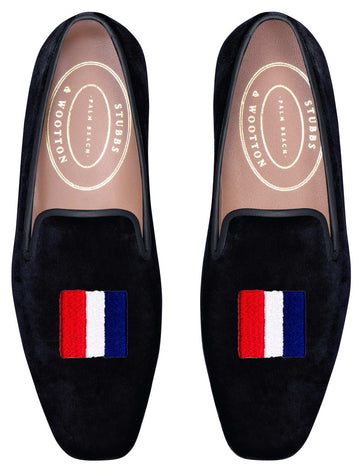 Our Bespoke Flags Slipper item is photographed here against a white background.