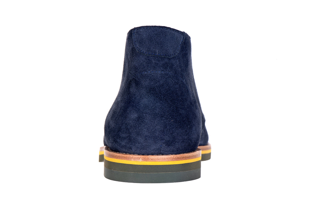 Navy Storm Boot on a white background.