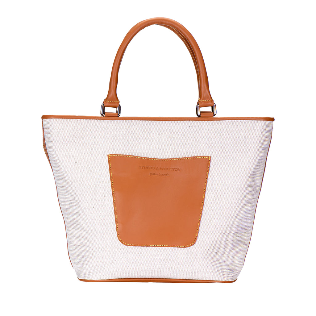 Our Midi Tote Bag is photographed here against a white background.
