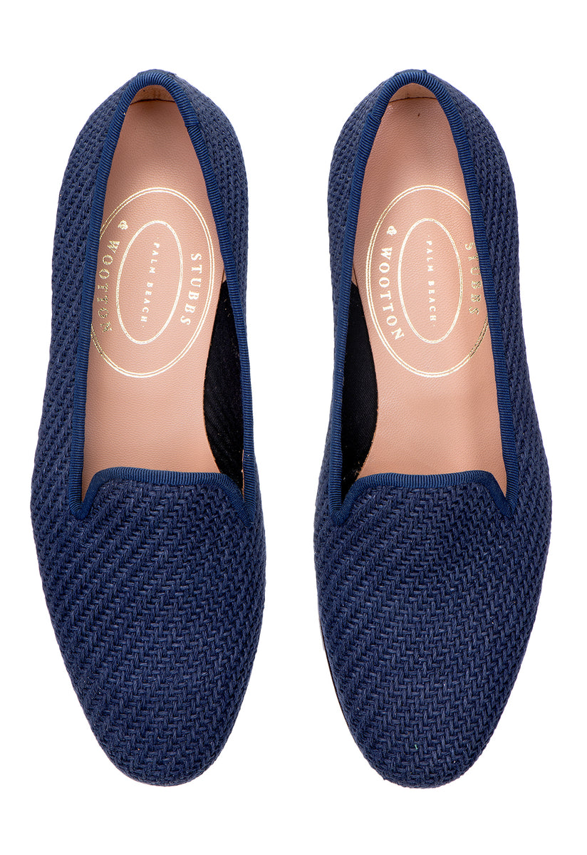 Navy Sisal Slipper (Women) – Stubbs & Wootton