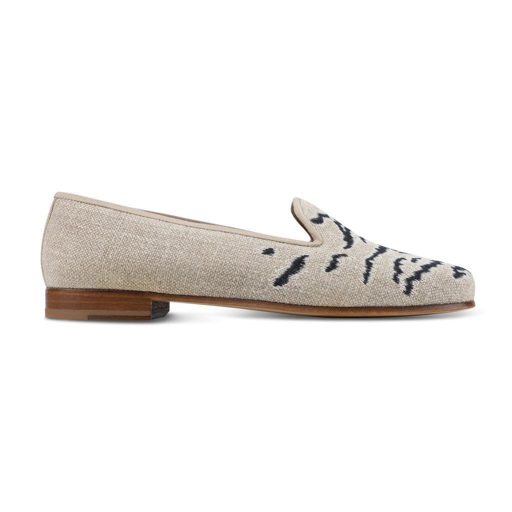 Our Bengal Natural Linen Slipper (Women) item is photographed here against a white background.