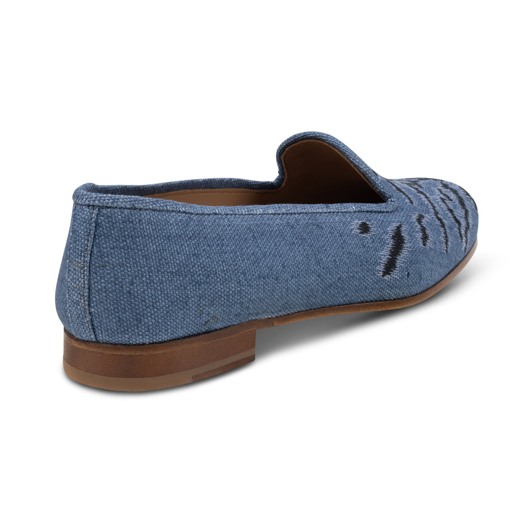 Our Bengal Marine Linen Slipper (Women) item is photographed here against a white background.