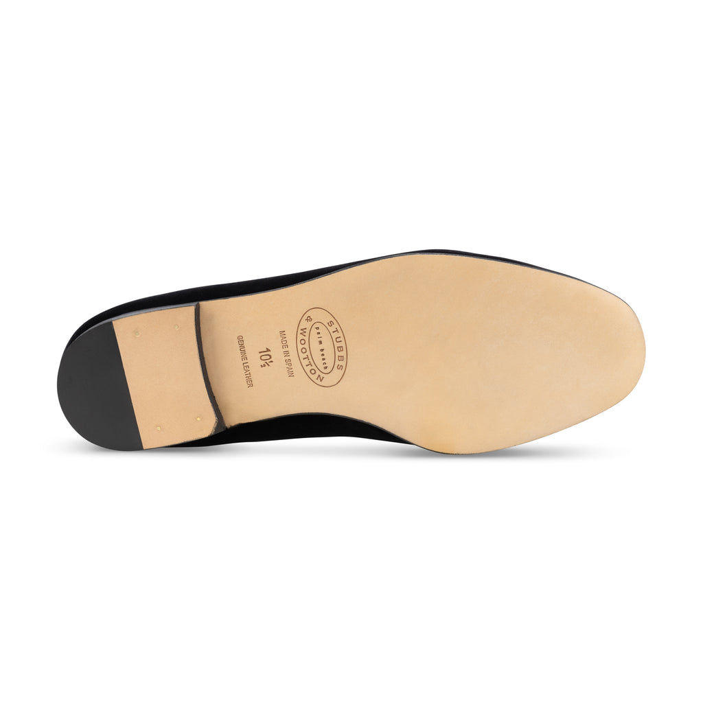 Our Folly Noir Velvet Slipper (Women) item is photographed here against a white background.