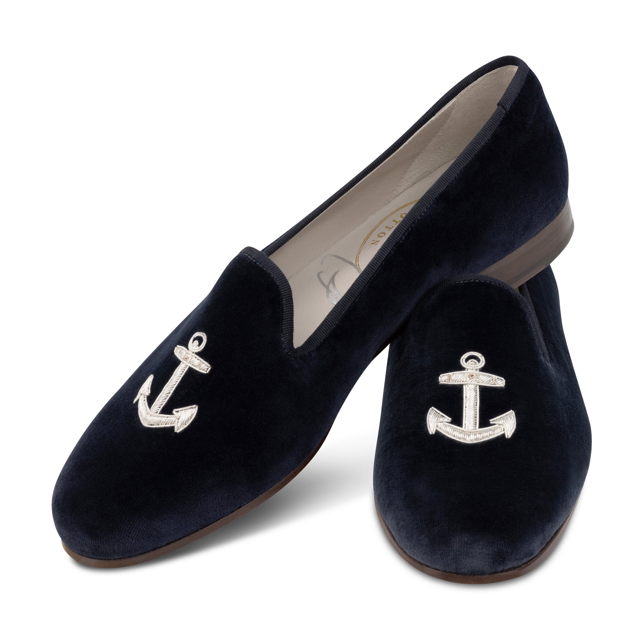 Anchor Midnight Velvet Slipper (Men)