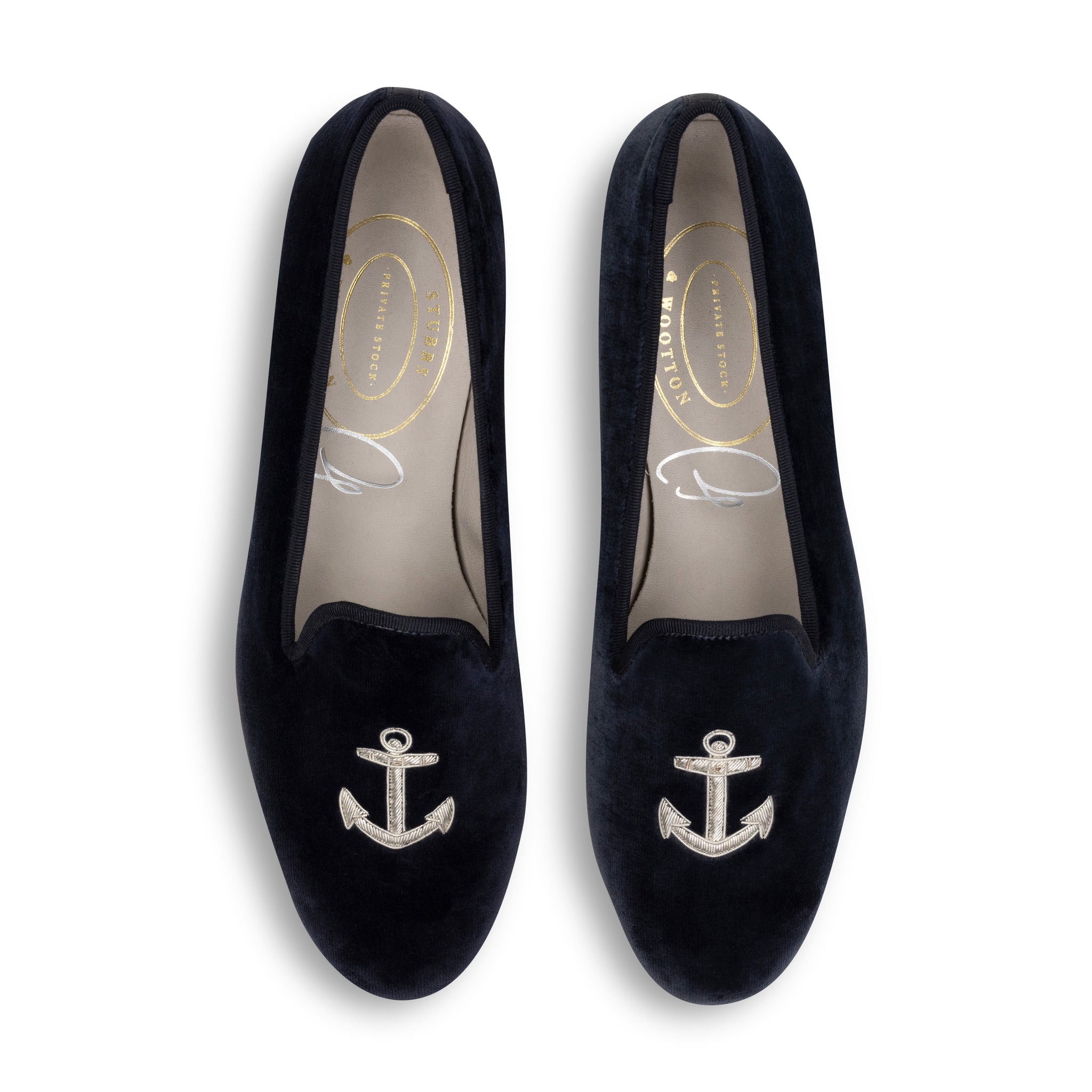 Anchor Midnight Velvet Slipper (Men)