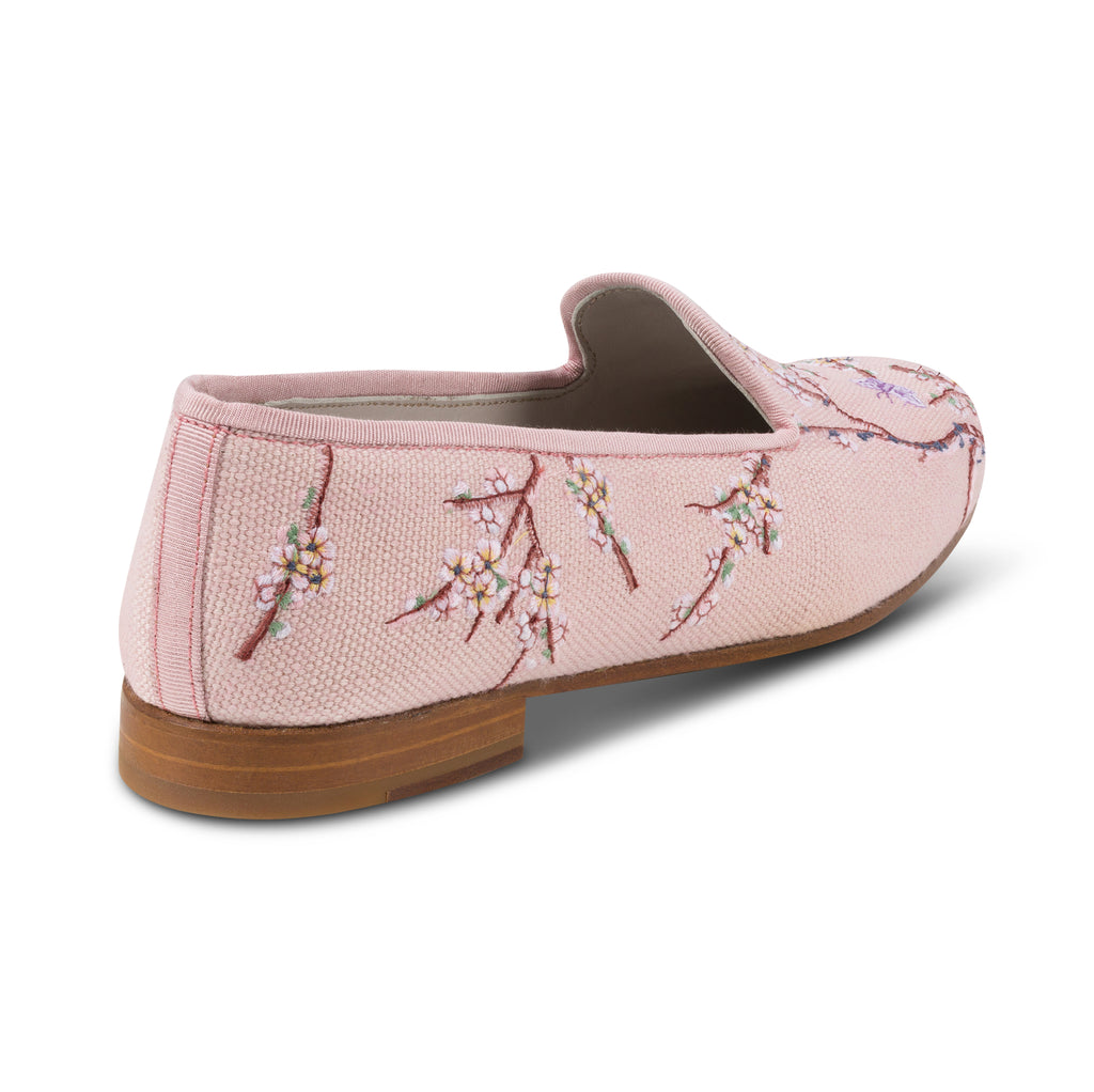 Our Blossoms blush slipper on a white background.