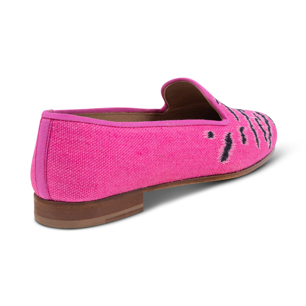 Our Bengal Fuchsia Linen Slipper (Women) item is photographed here against a white background.