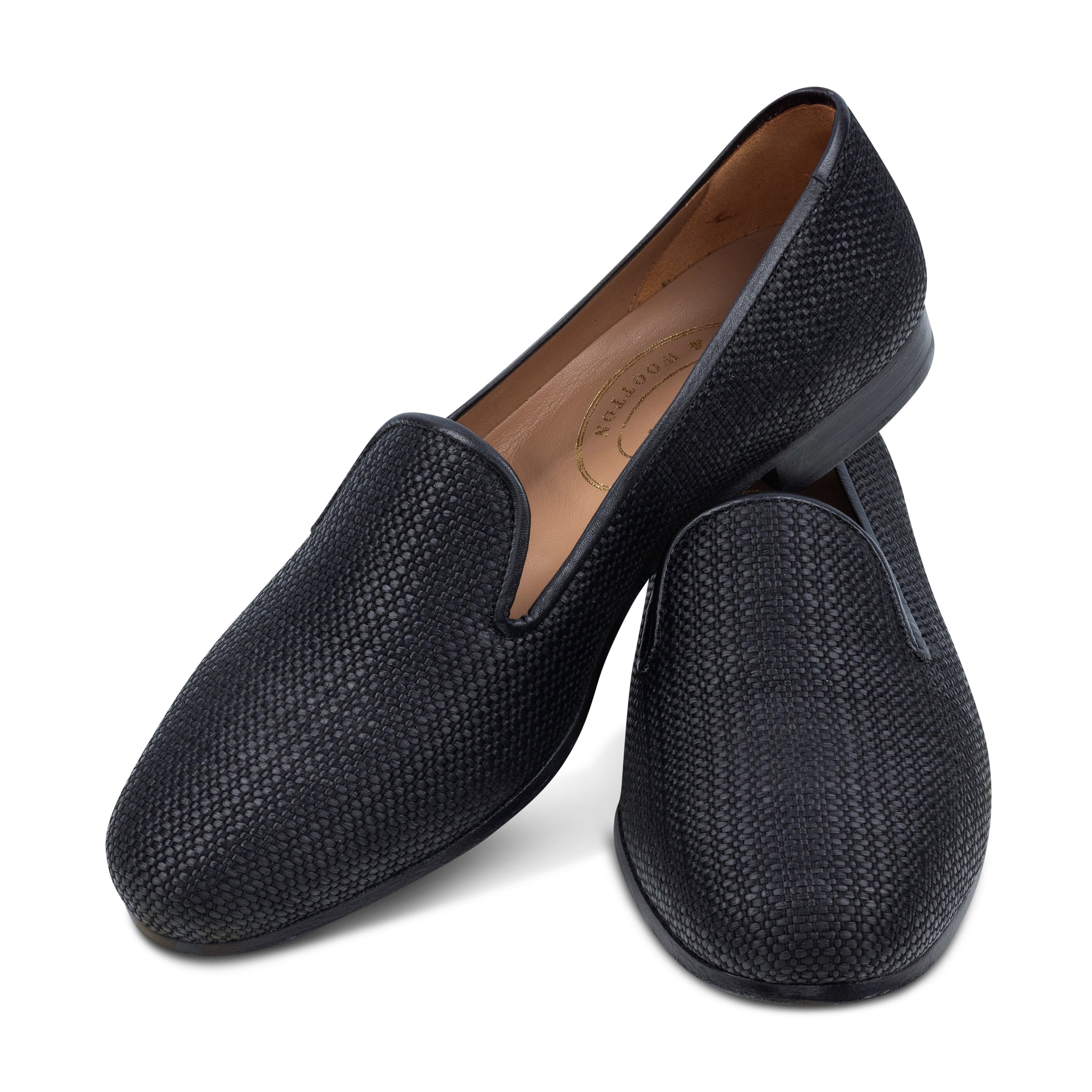 Raffia Noir Slipper (Men)