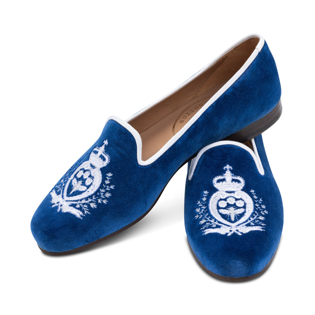 Our Queen Royal Velvet Slipper (Women) item is photographed here against a white background.