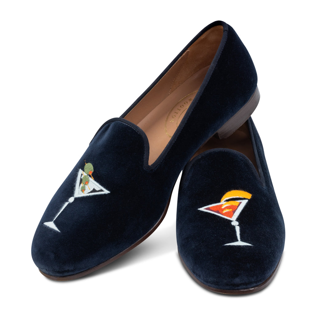 Our Martini Velvet Slipper (Men) item is photographed here against a white background.