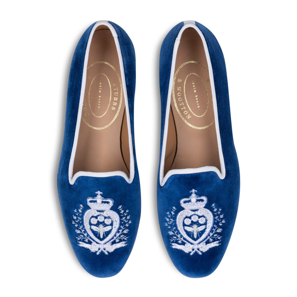 Our Queen Royal Velvet Slipper (Women) item is photographed here against a white background.