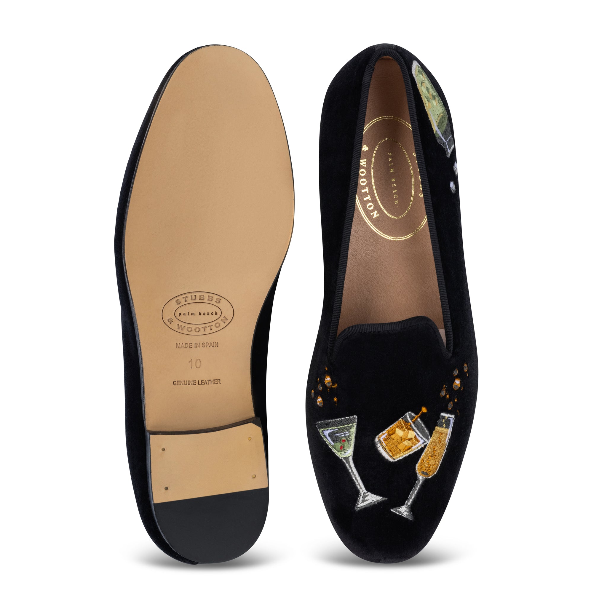 Celebrate Black Velvet Slipper (Men)