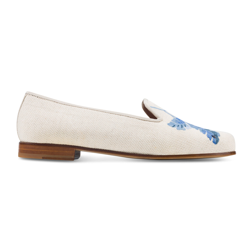 Our Broadleaf Flax Linen Slipper (Women) item is photographed here against a white background.
