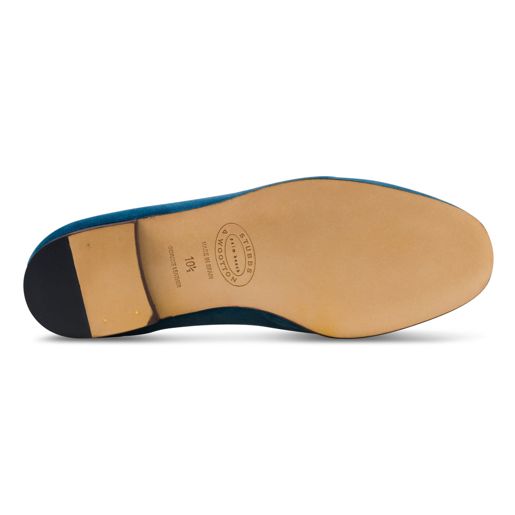 Our Octopus Ink Velvet Slipper (Women) item is photographed here against a white background.