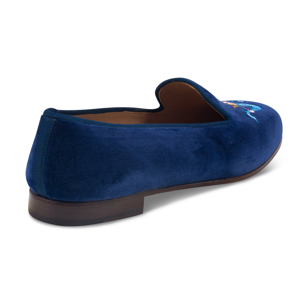 Our Mermaid Indigo Velvet Women (Women) item is photographed here against a white background.