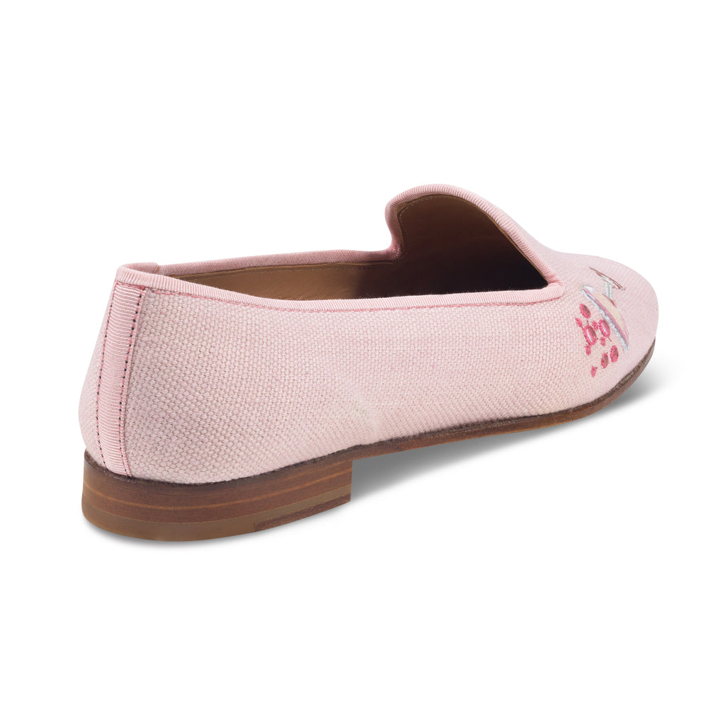 Our Celebrate Blush Linen Slipper (Women) item is photographed here against a white background.
