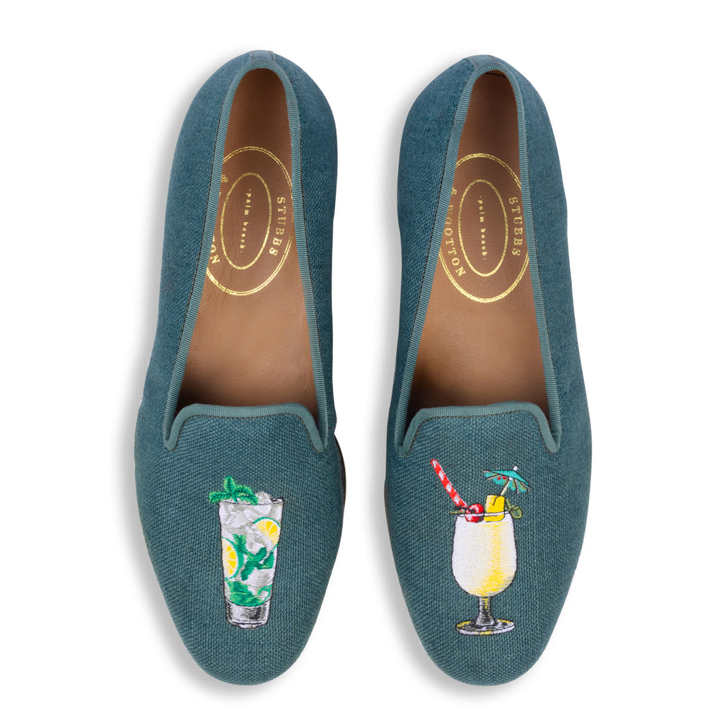 Our Tropical Hunter Linen Slipper (Men) item is photographed here against a white background.