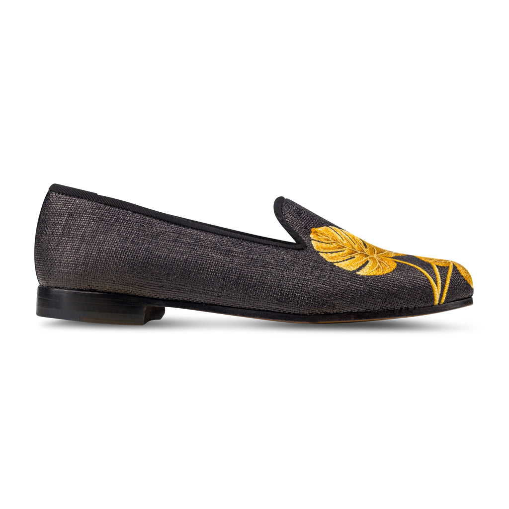 Our Philo Noir Panama Slipper (Women) item is photographed here against a white background.