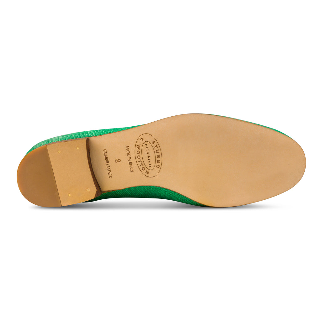 Our Broadleaf Kelly Linen Slipper (Women) item is photographed here against a white background.