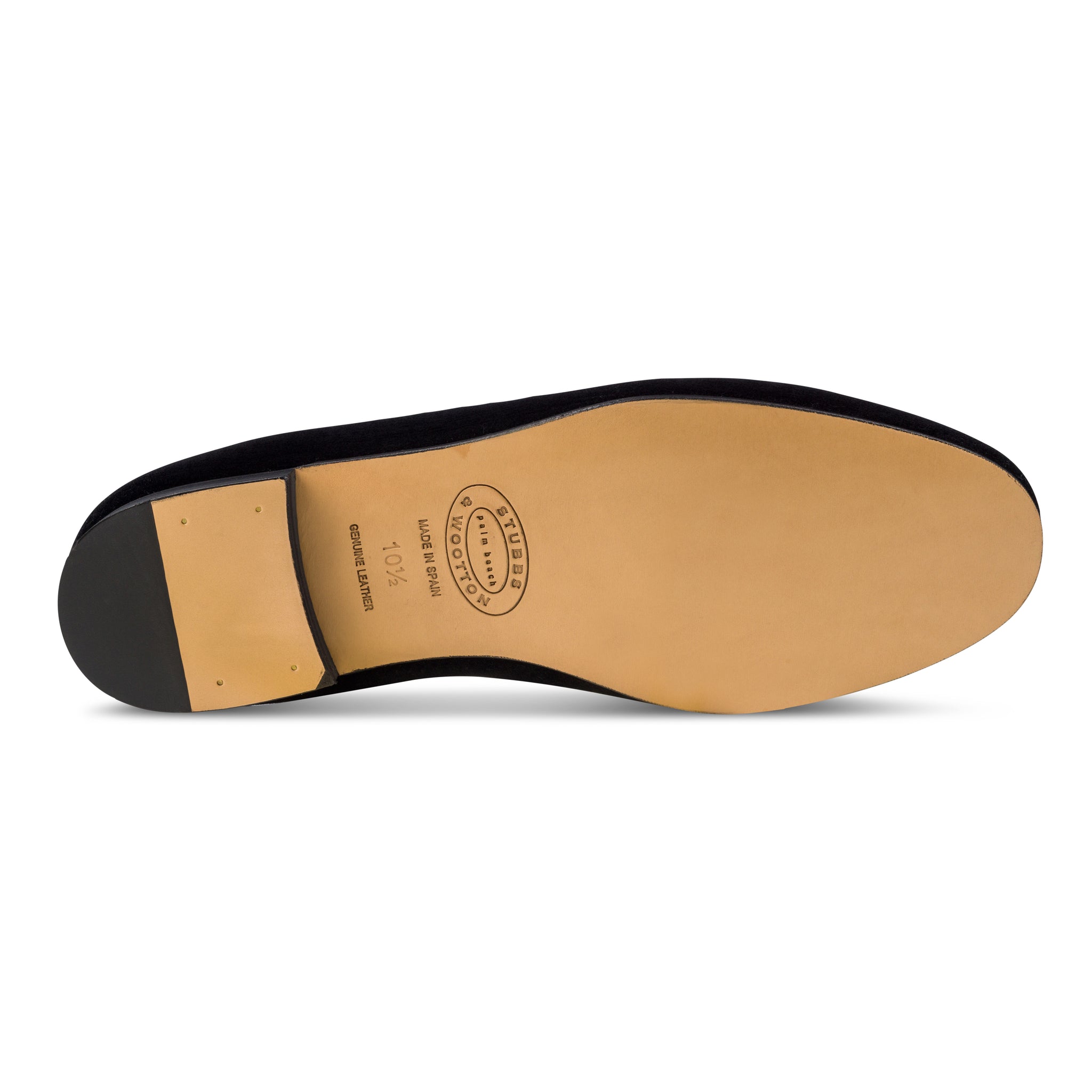 College Black Velvet Slipper (Men)