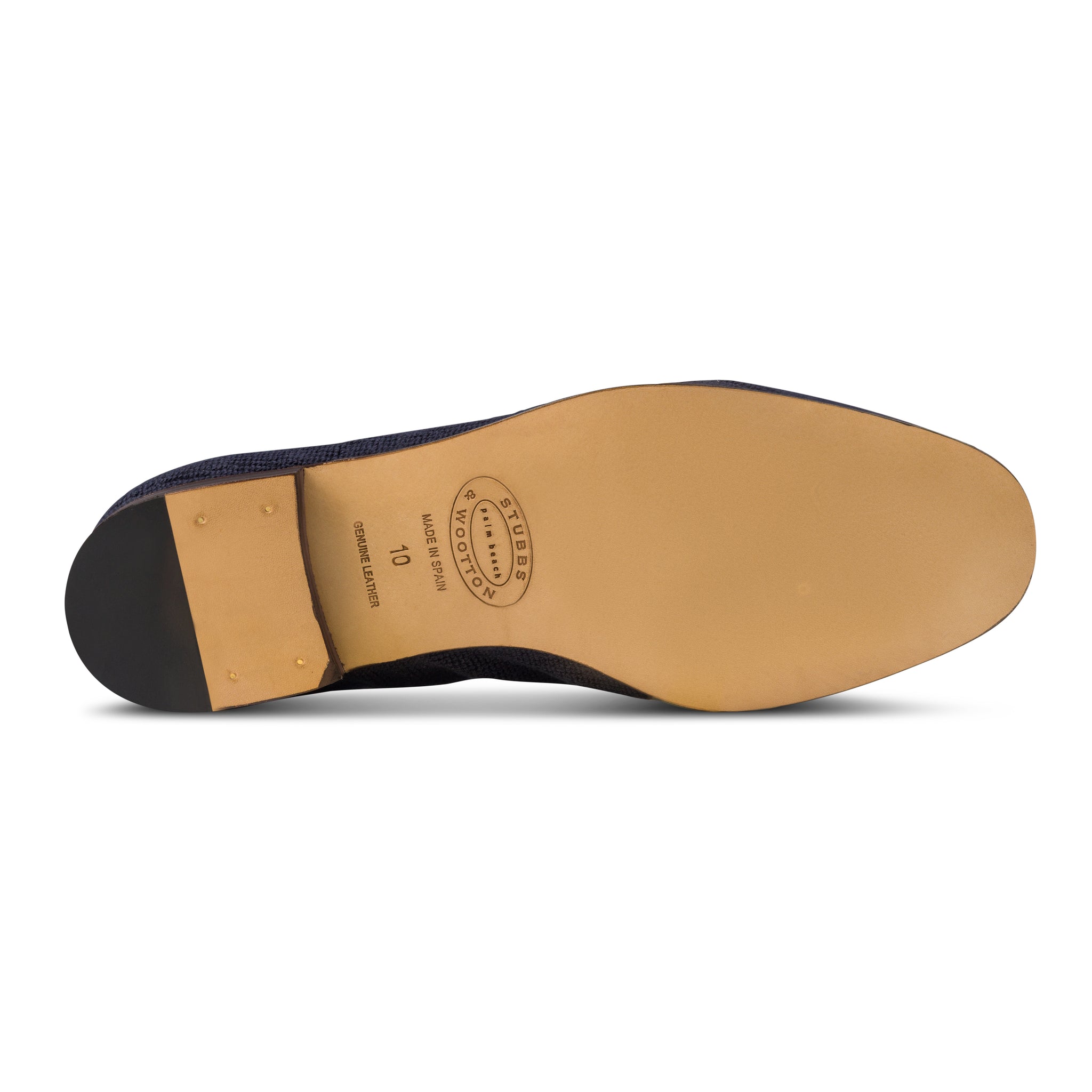 Navy Needlepoint Slipper (Men)