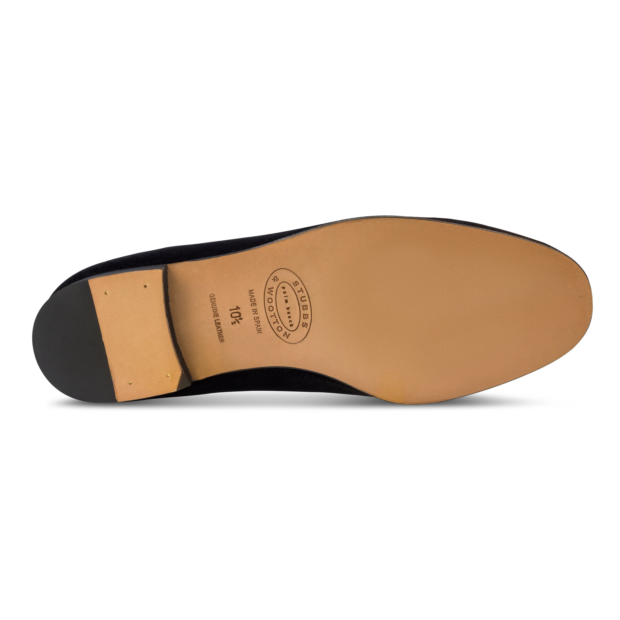 Skull Black Velvet Slipper (Men)