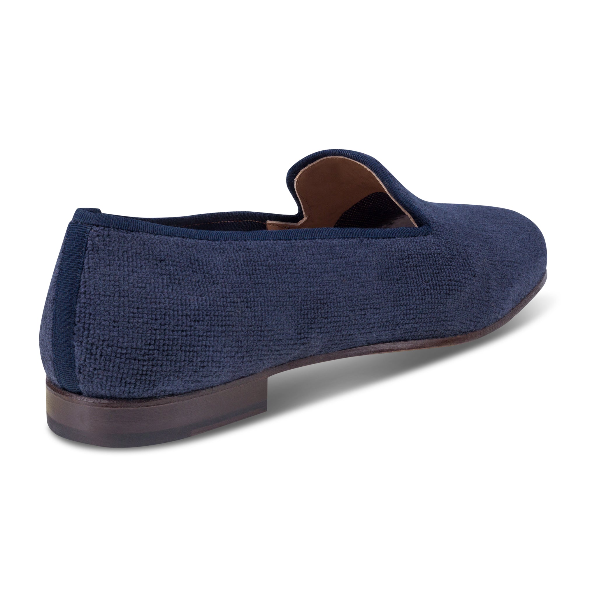 Navy Needlepoint Slipper (Men)