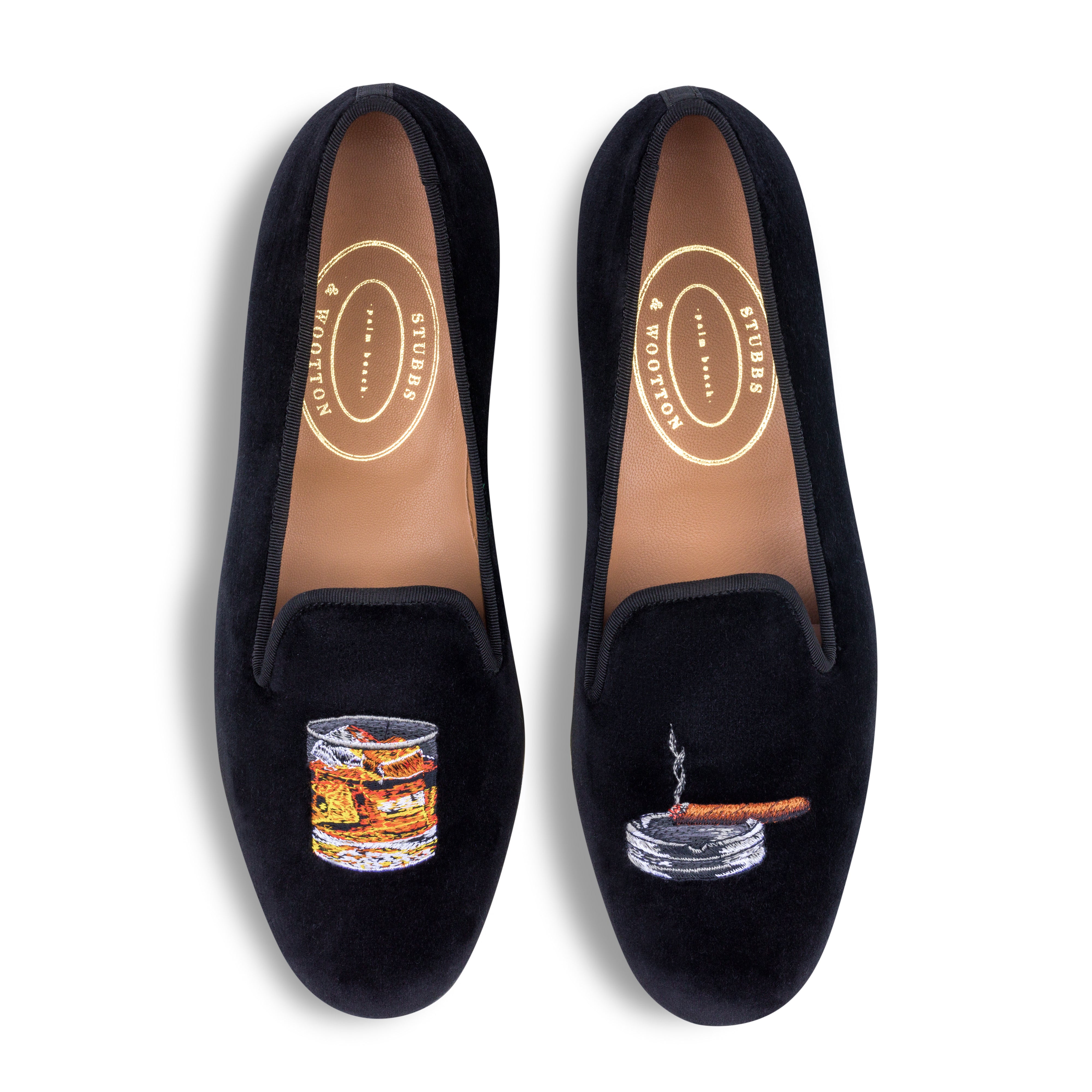 tobacco slipper Scotch Black Velvet Slipper (Men) tobacco slipper Scotch Black Velvet Slipper (Men)