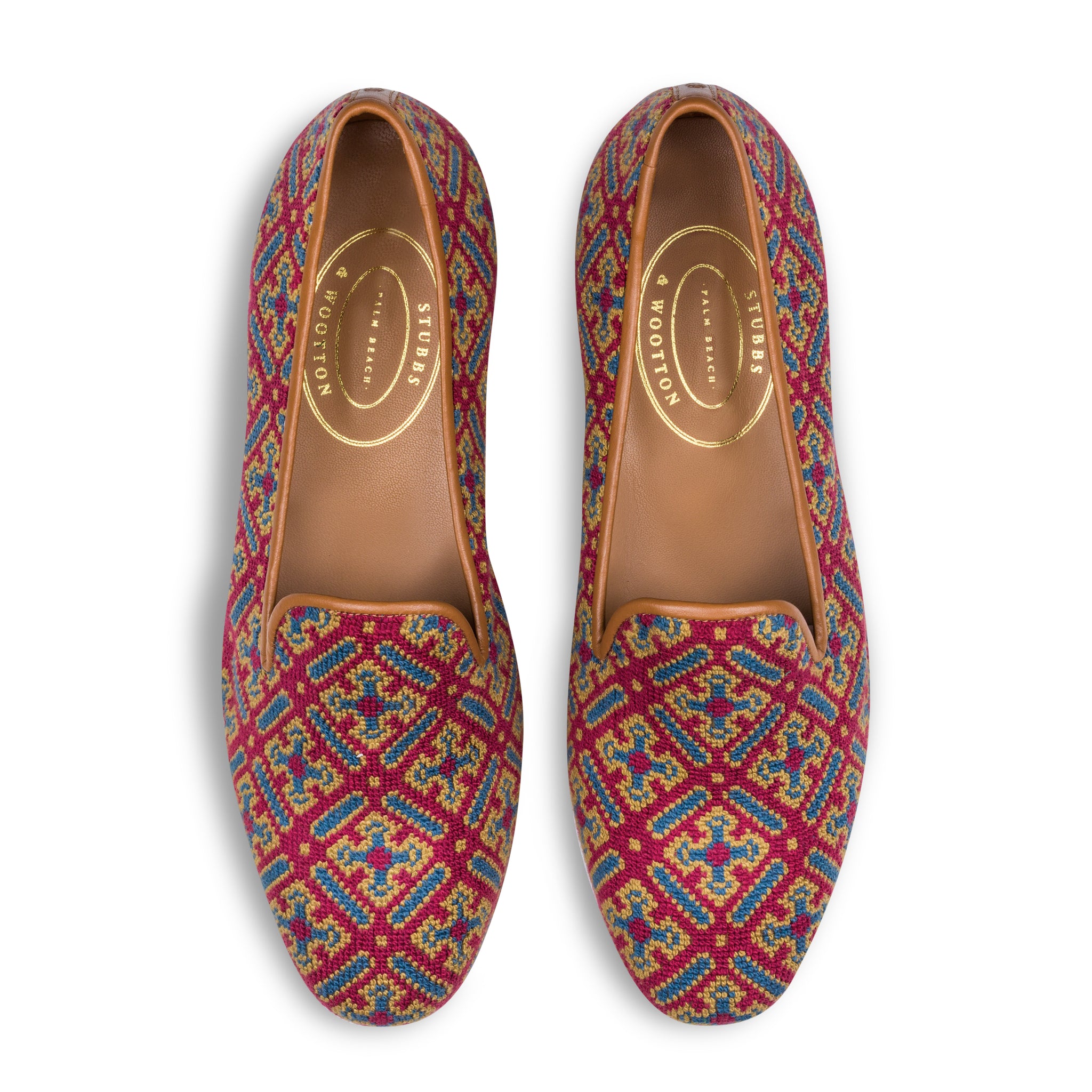 Stubbs and Wootton needlepoint Loafers Vintage Men main image 4