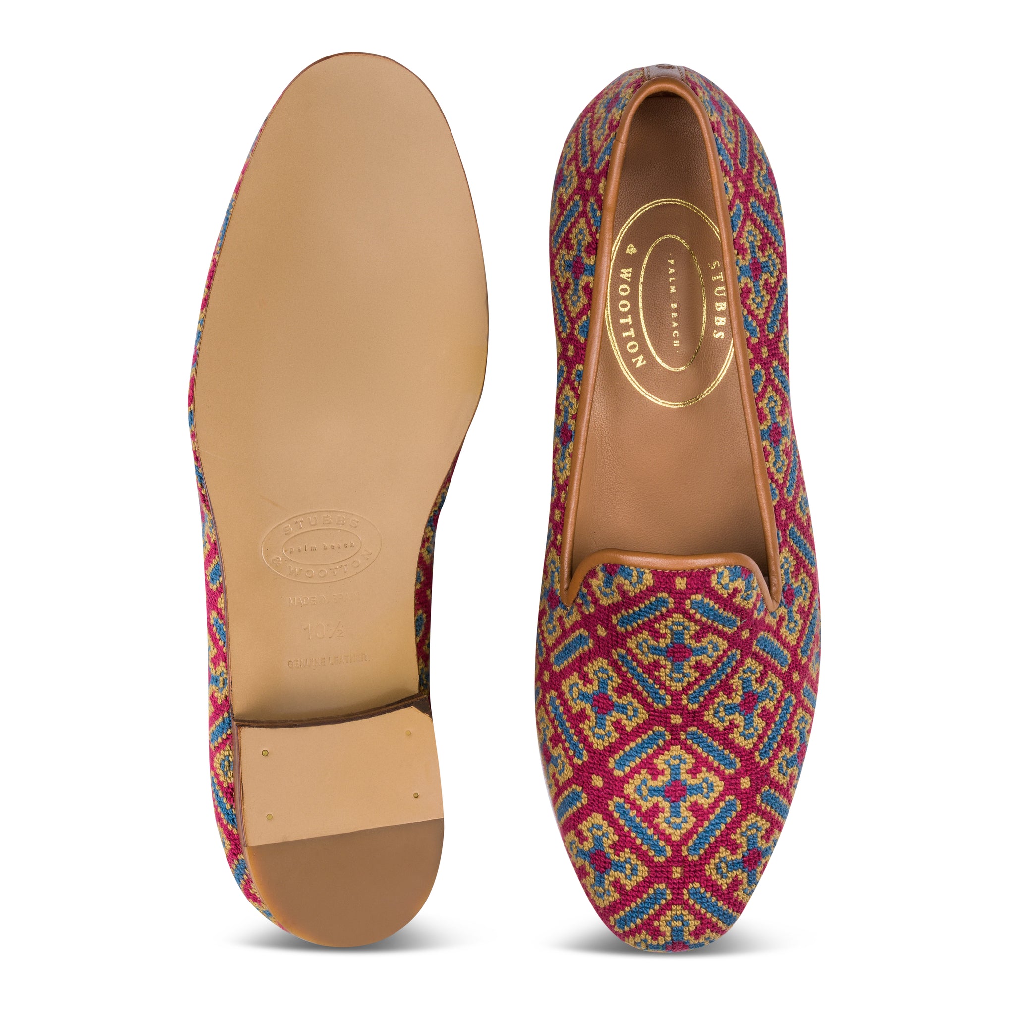 Cuenca Red Needlepoint Slipper (Women)