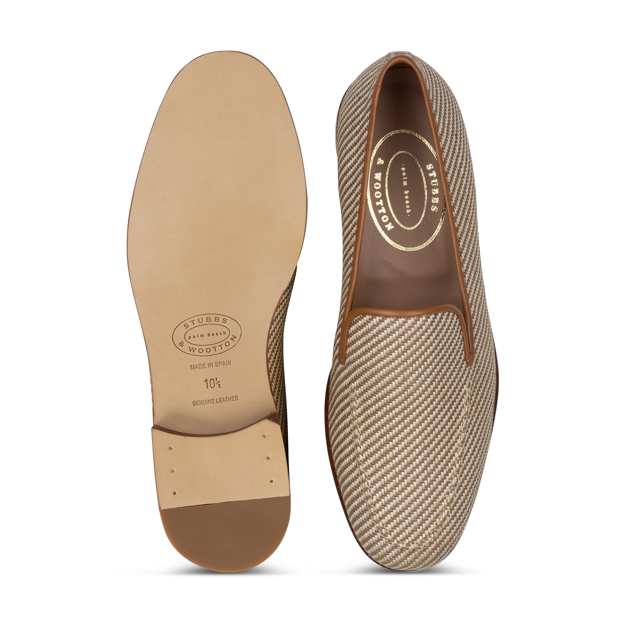 Stubbs & Wootton ベージュ ローファー Men's Classic