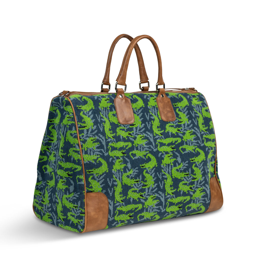 Our Wetlands Navy Weekender item is photographed here against a white background.