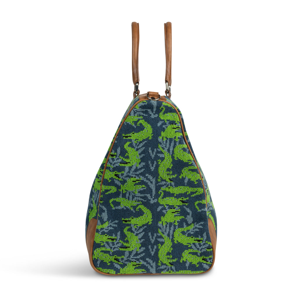 Our Wetlands Navy Weekender item is photographed here against a white background.
