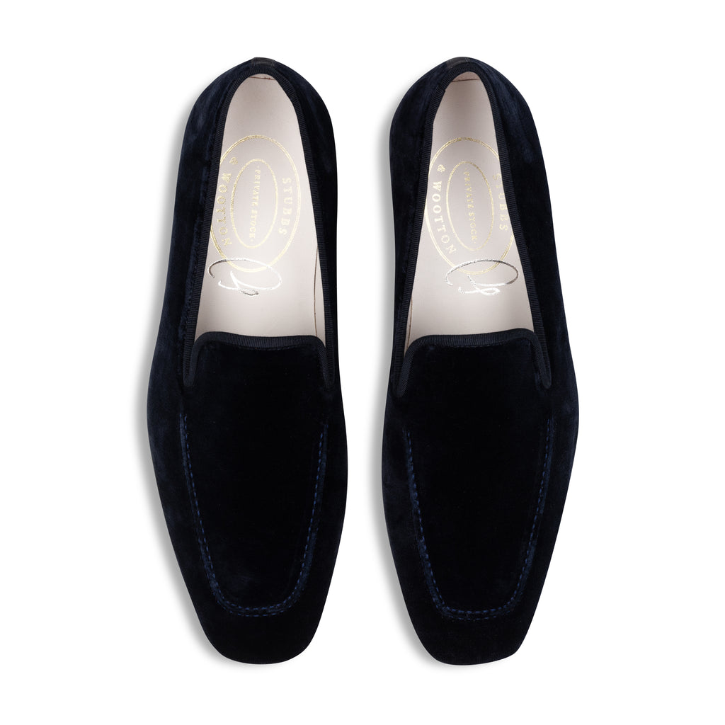 Our Midnight Private Stock Velvet Nottingham (Men) item is photographed here against a white background.