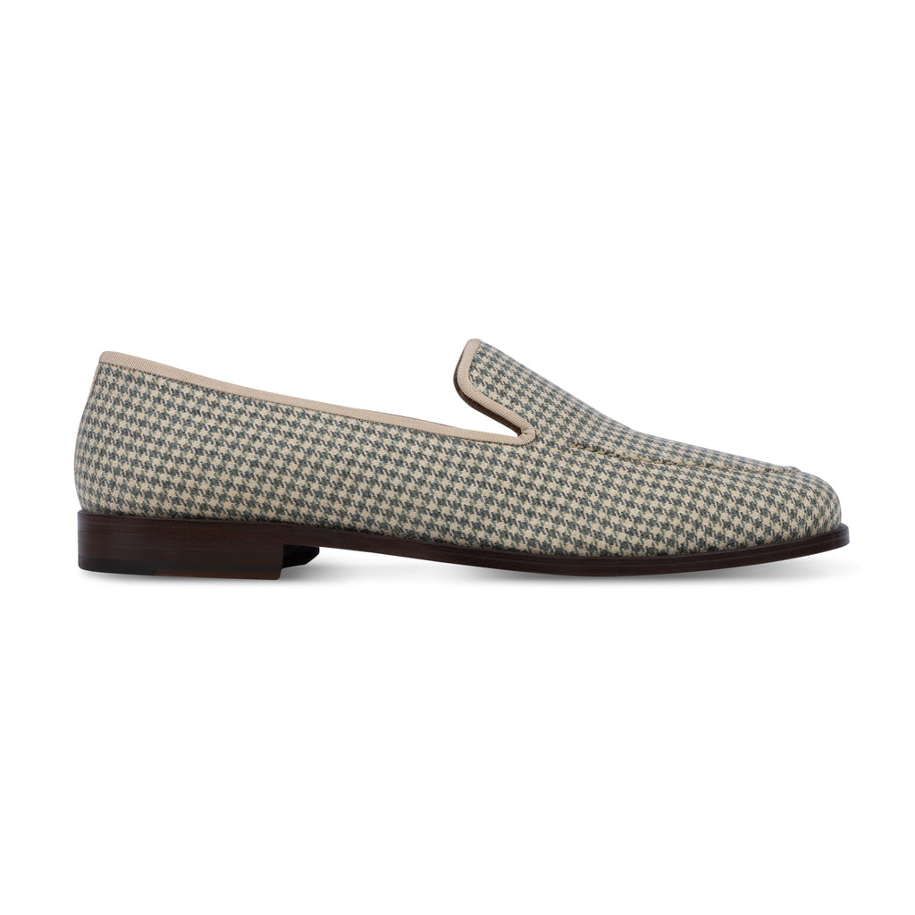 Our Sartorial Beige Tweed Venetian (Men) item is photographed here against a white background.