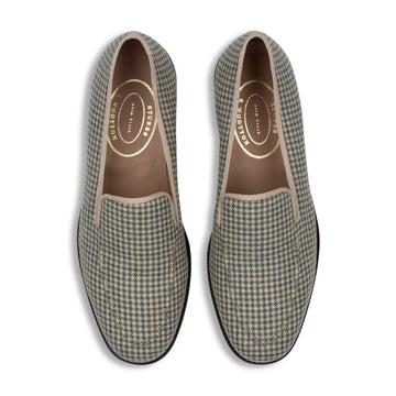 Our Sartorial Beige Tweed Venetian (Men) item is photographed here against a white background.
