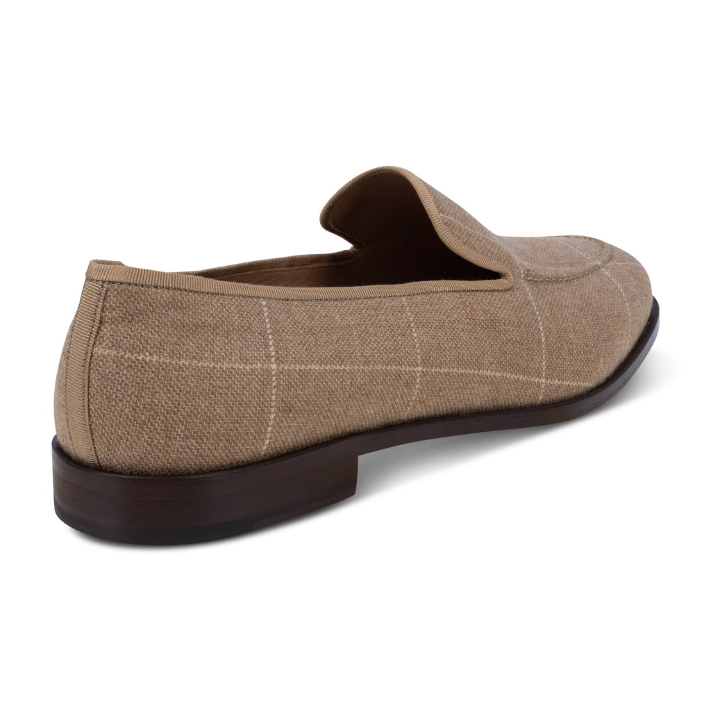 Our Sartorial Camel Tweed Venetian (Men) item is photographed here against a white background.